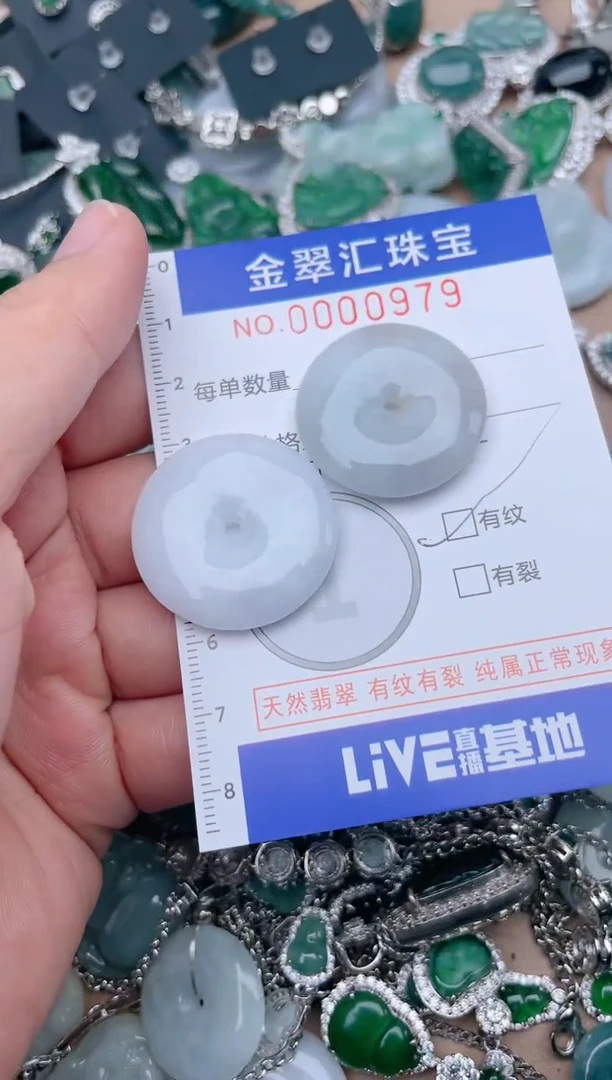 翡翠未镶嵌颈饰979........1