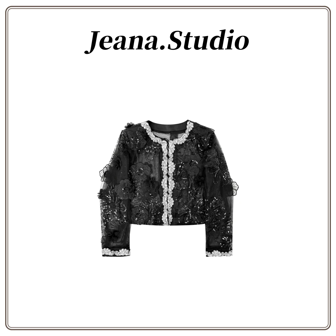 【Jeana.Studio】原创设计轻奢手工小香风短外套