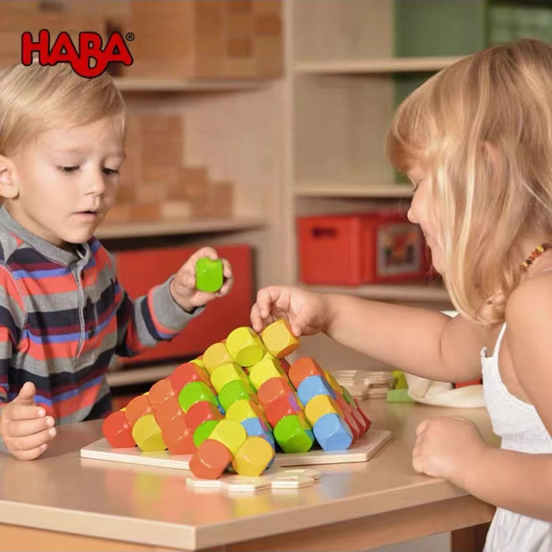 haba 109551 儿童益智堆叠玩具-立方体金字塔