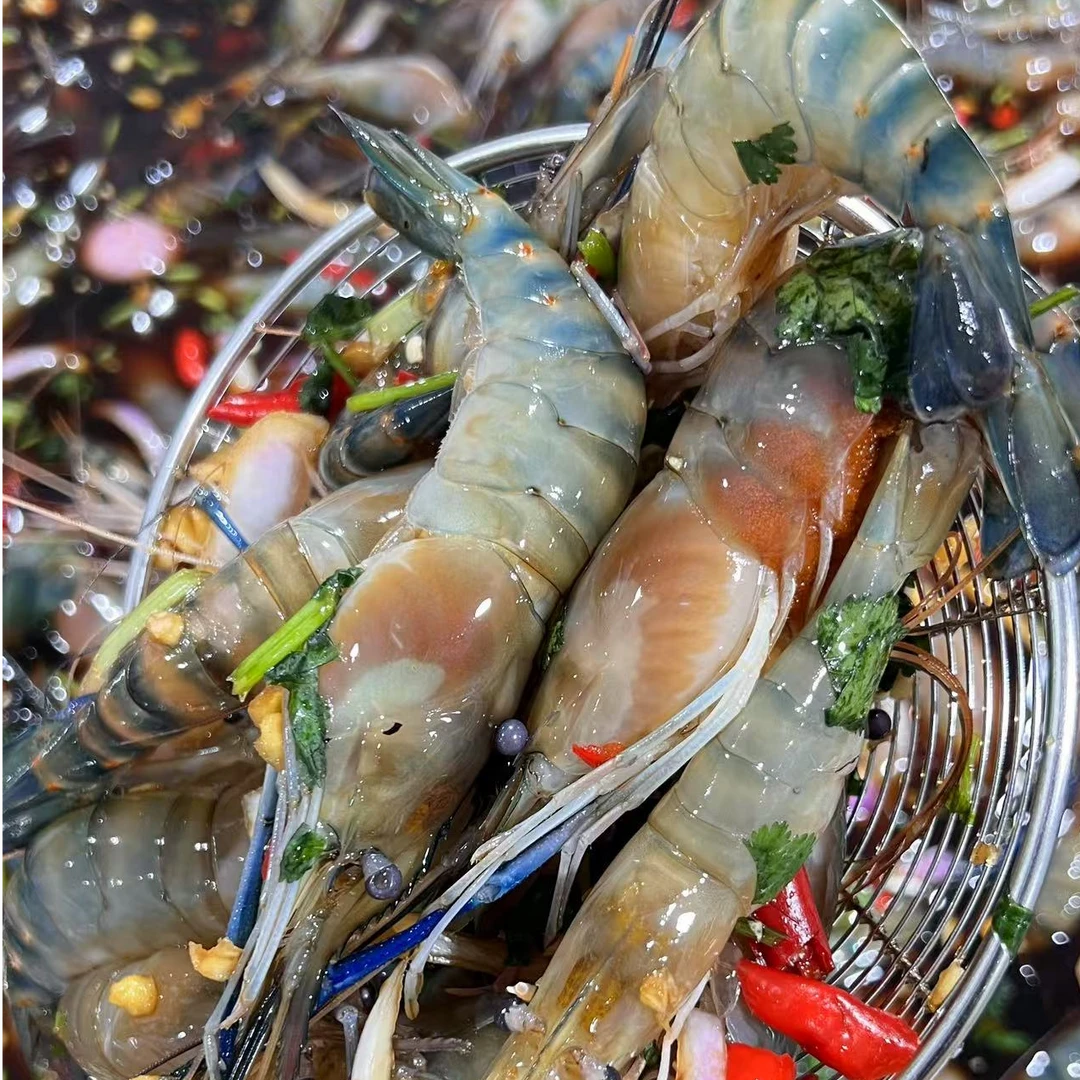 【顺丰包邮】生腌罗氏虾600克*2桶 点关注加送舟山野生梭子蟹块500克*1桶精品