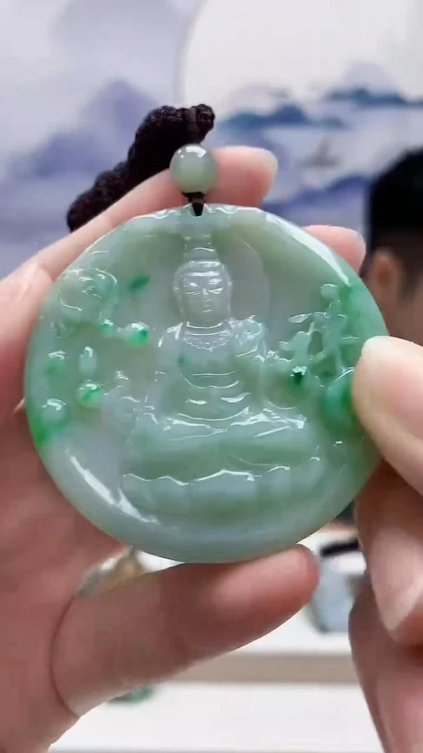 未镶嵌定制翡翠5028ry-毛货挂件37