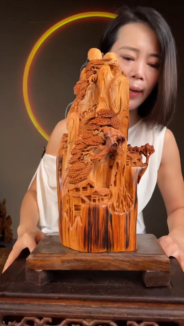 柏木（崖柏）手工摆件,先抢先得! 编号:97