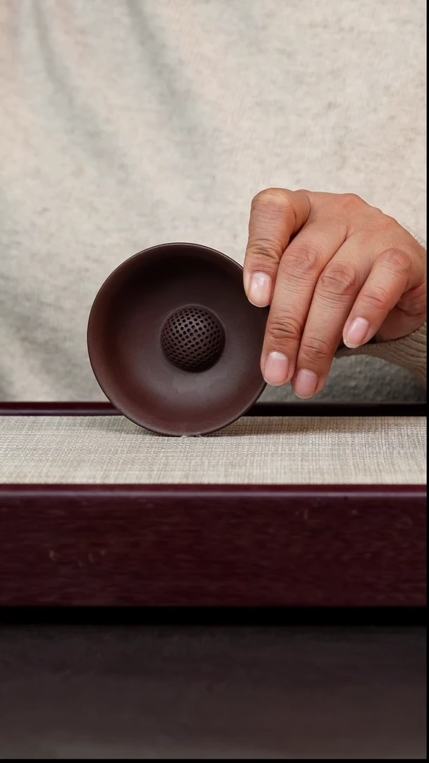 茶杯紫砂紫泥茶漏