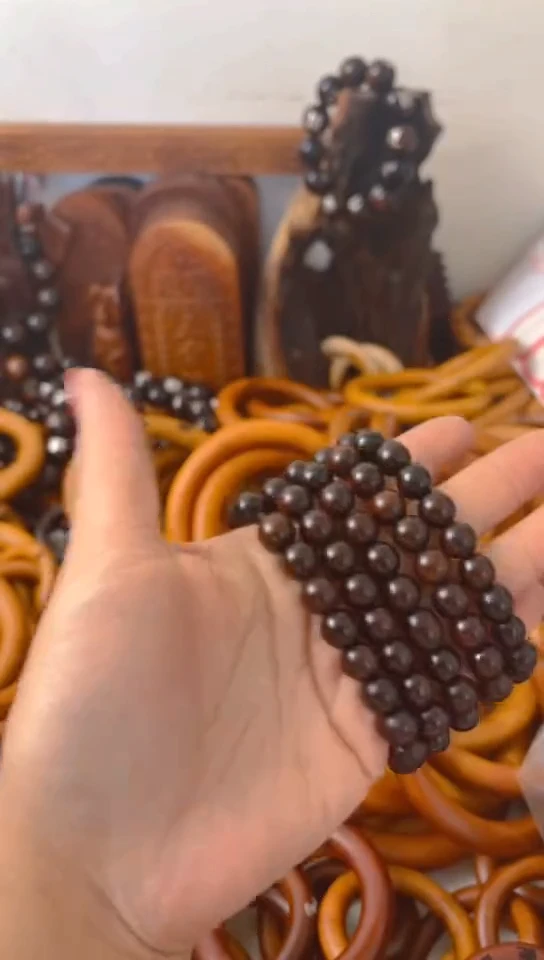 【闪购商品】枣木木雕手串1.0一物一拍5剑