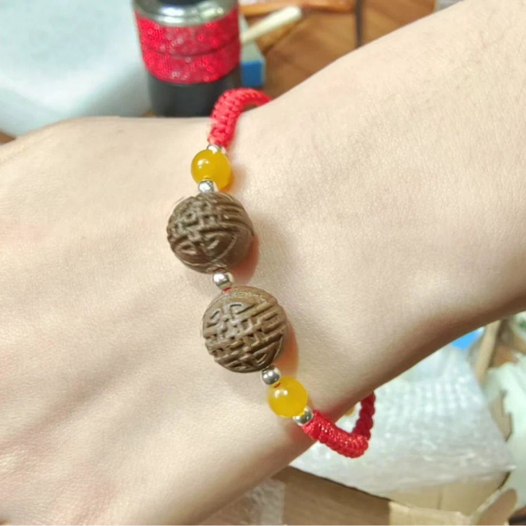 “双喜临门”古法合香珠手串