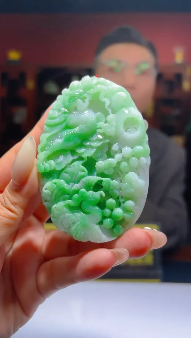 未镶嵌定制翡翠17/1222/L/花鸟