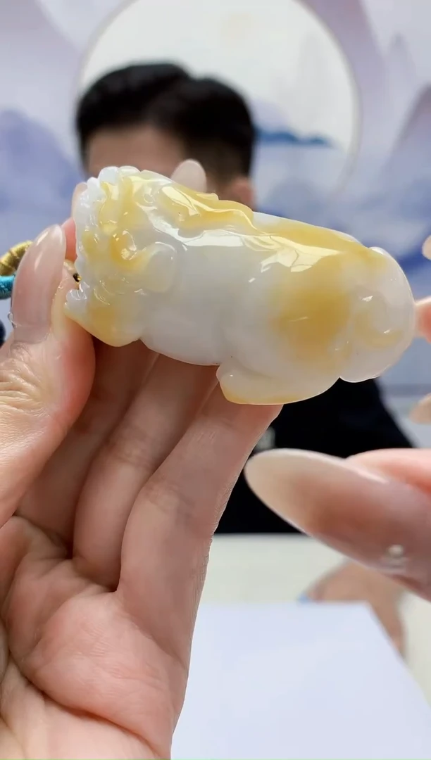 定制翡翠未镶嵌4917MM-毛货挂件79