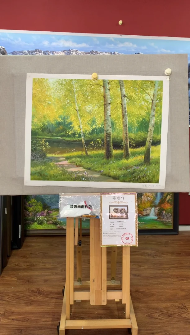 油画【83号】朝鲜原创手绘油画【功勋Ⅰ级画家丨孤品佳作】【顺丰包邮】