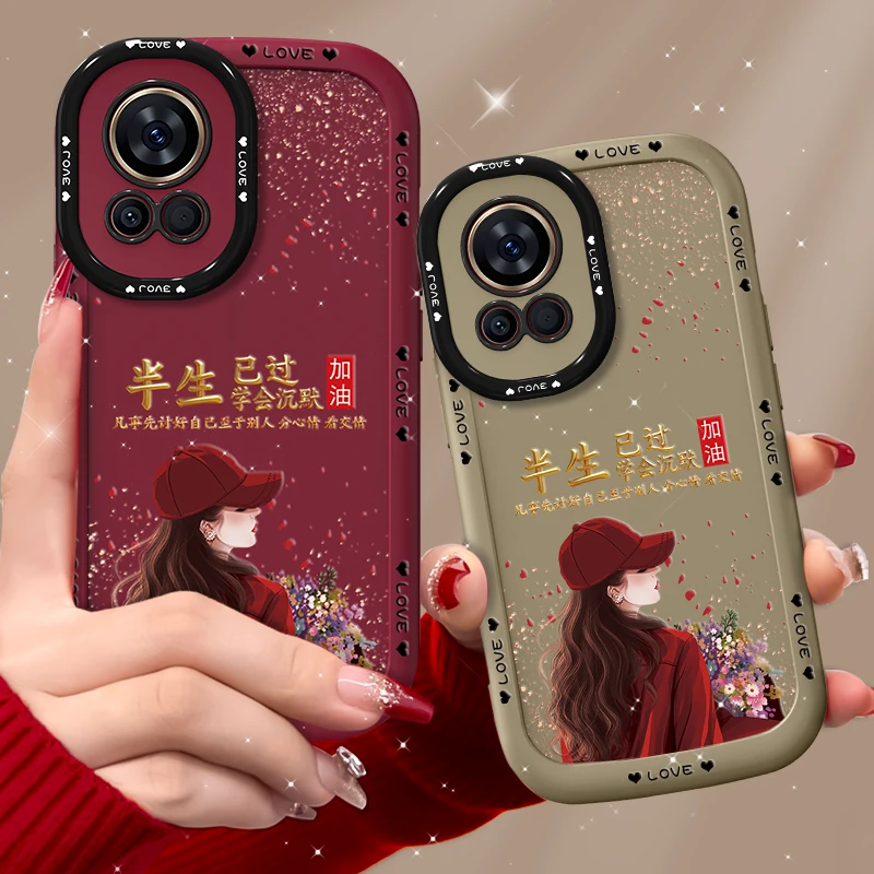 适用华为nova12手机壳半生女孩捧花泡芙壳硅胶软壳全包防摔保护套