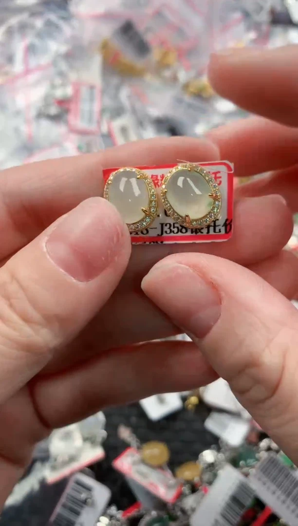 银S925镶嵌戒指翡翠111     9