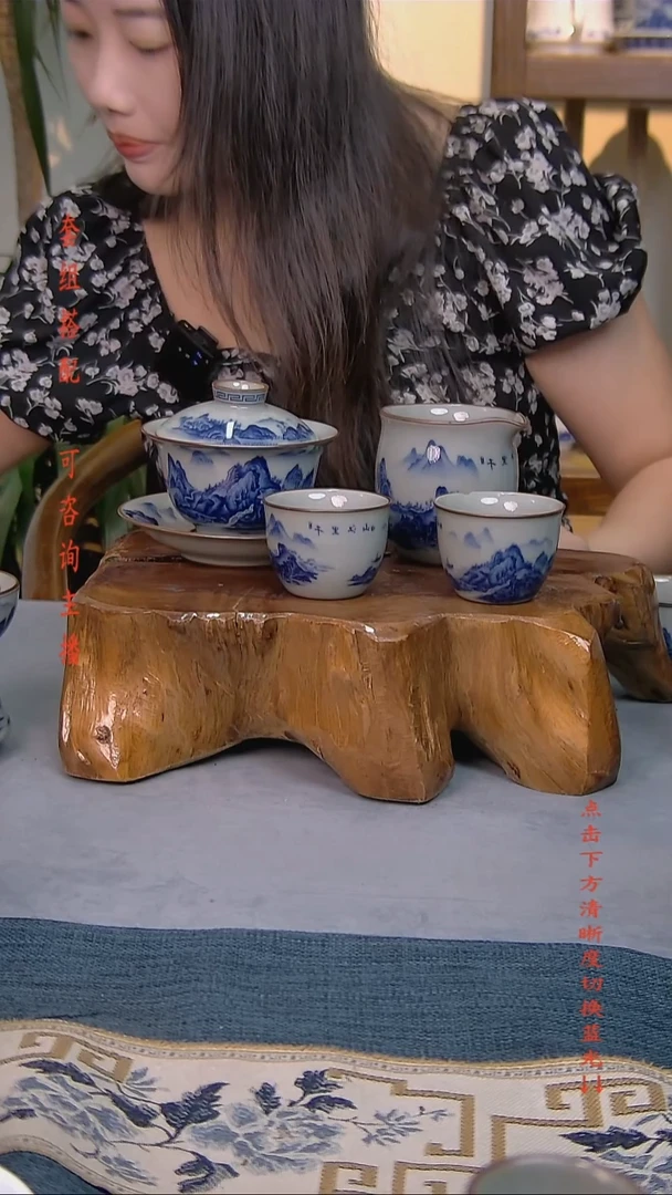 简装家用款4件套 老陶泥开片纹陶瓷茶具