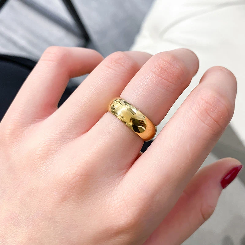 足银戒指 时尚百搭可调节光圈泥鳅背开口戒指戒子指环男女款送礼