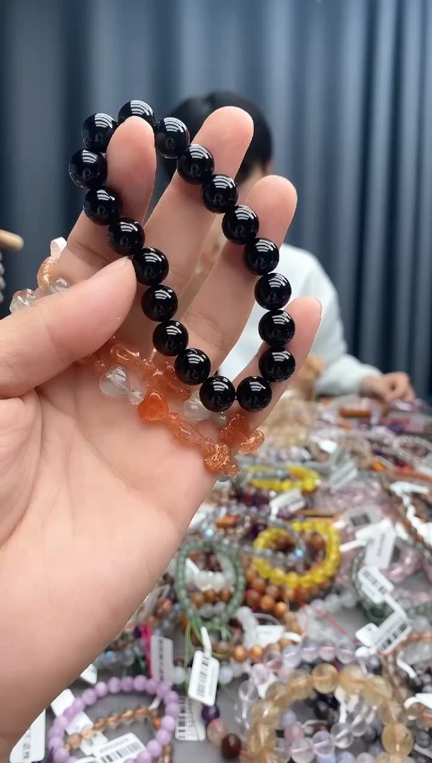 【闪购商品】黑曜岩手链未镶嵌黑曜石