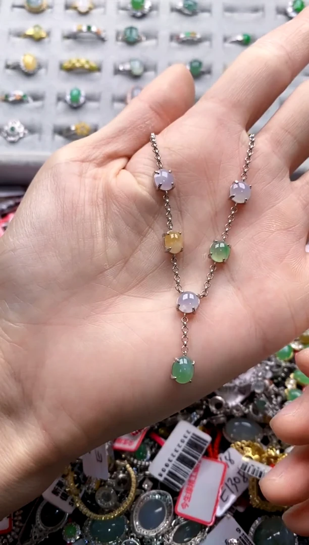 翡翠戒指银S925镶嵌4444---2