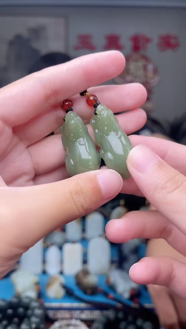 和田玉未镶嵌挂件1