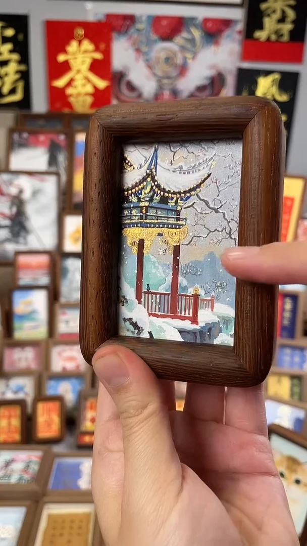 国画纯手绘书法绘画作品