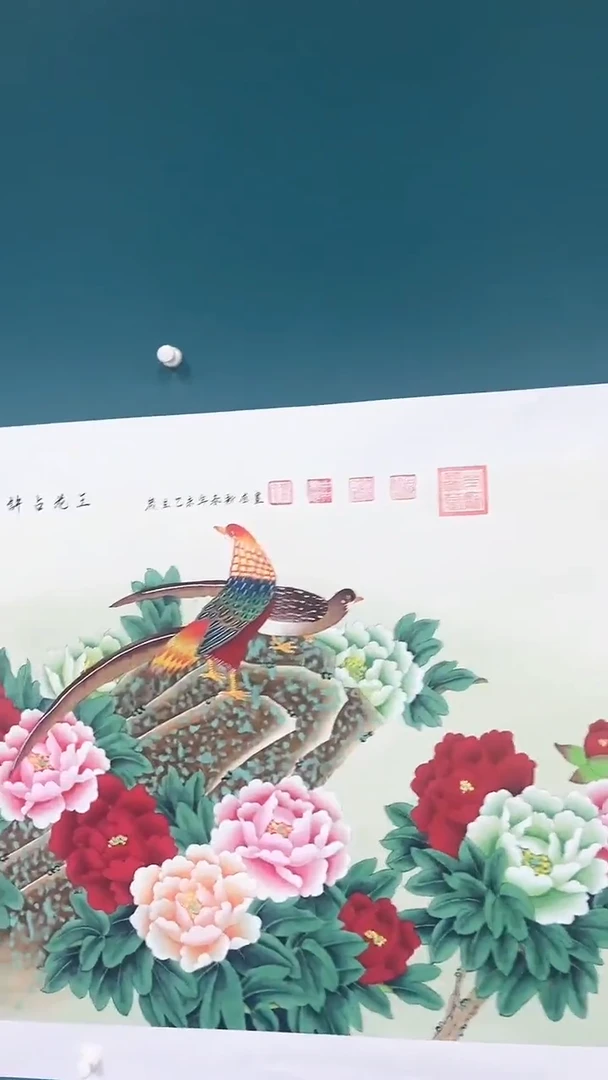 国画花绽绵栖1111