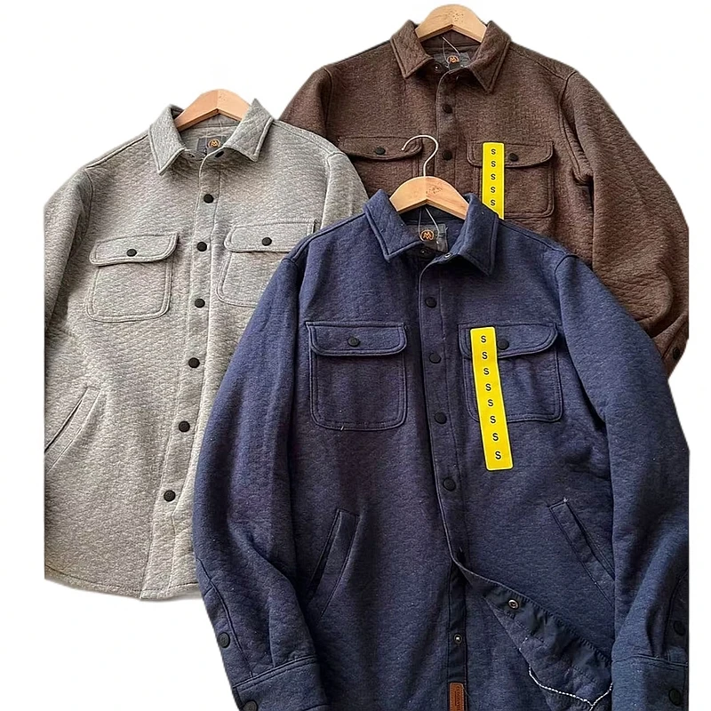 长袖常规款工装风衬衫外套秋冬百搭男装宽松时尚男士水洗