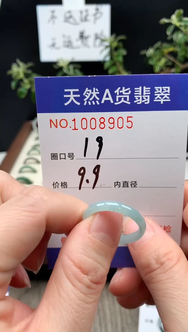 未镶嵌戒指翡翠19#