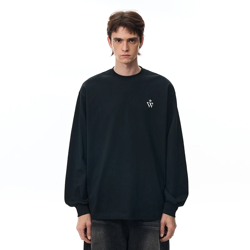 WORKSOUT抗菌防螨凉感速干基础长袖简约圆领套头宽松潮流