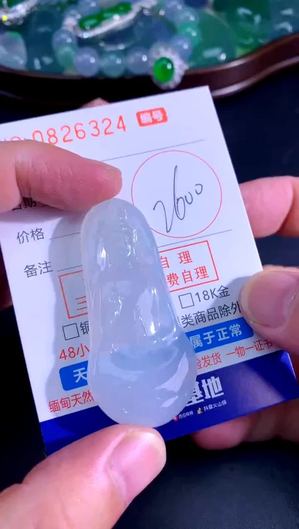 颈饰未镶嵌翡翠天然A货翡翠