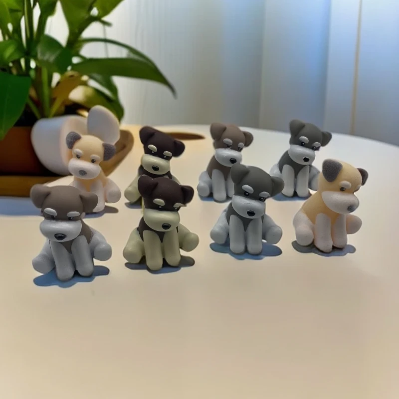 桌面卡通 文具 迷你 小狗 摆件