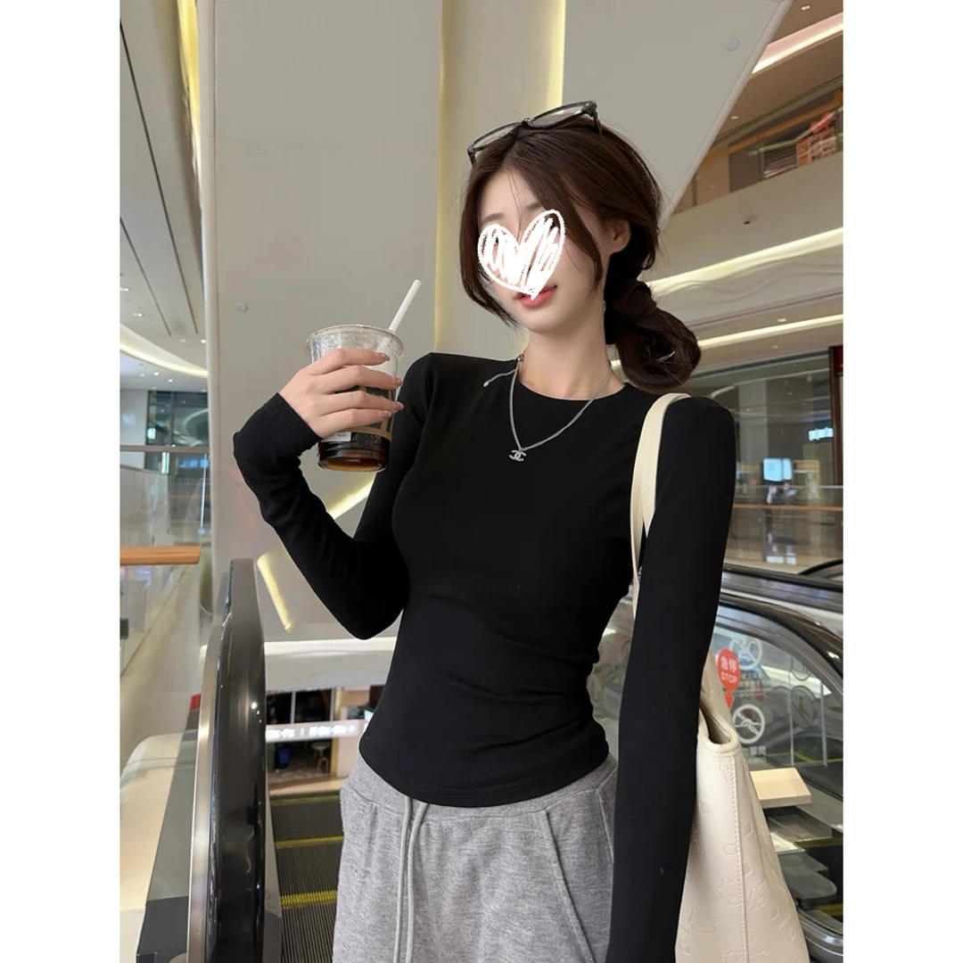Y3638 新款韩版基础公式穿搭休闲风长袖上衣