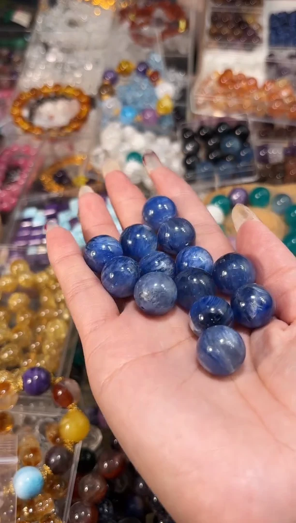 【闪购商品】水晶手串未镶嵌P70蓝晶卡15单珠