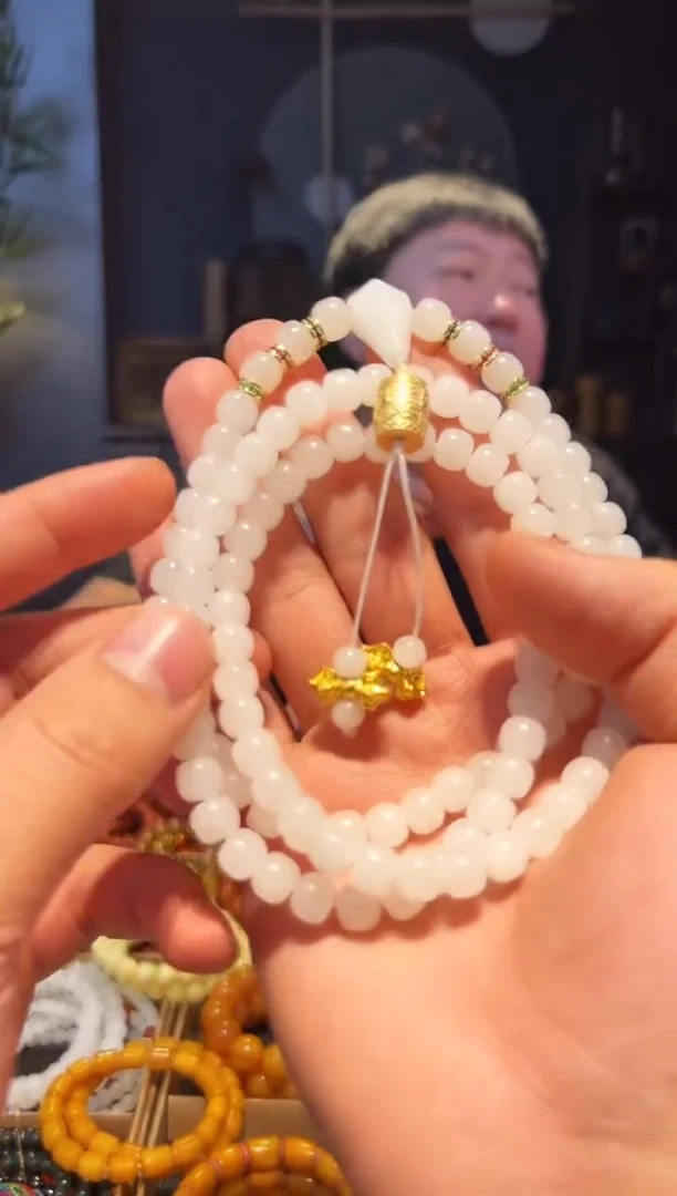 未镶嵌手串和田玉108多圈