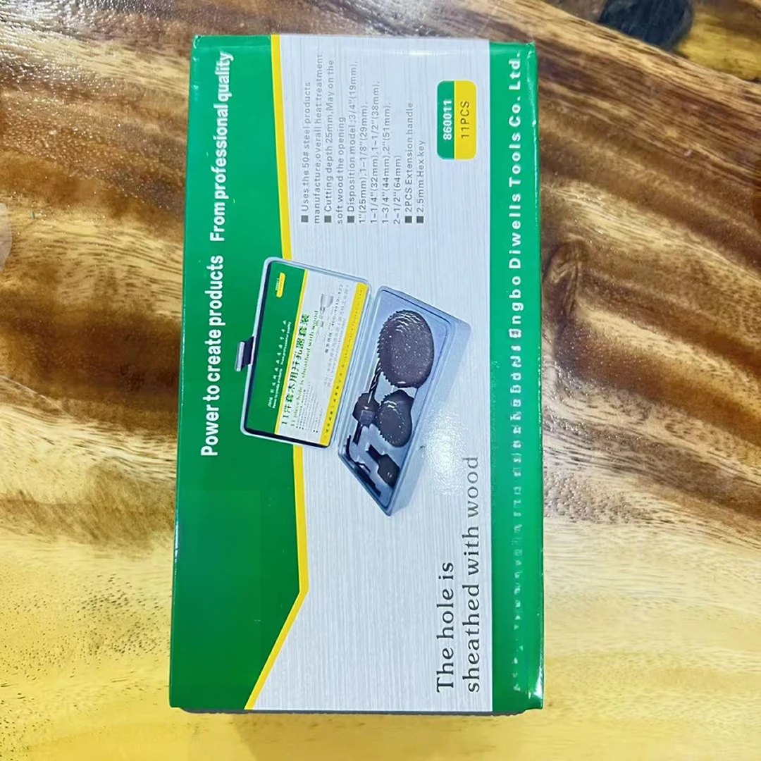 11件套木用开孔器套装