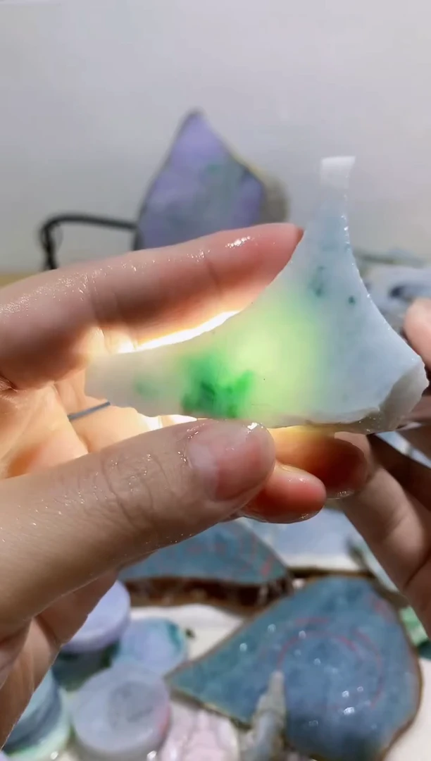 裸石翡翠0蒙0翡翠珠宝834