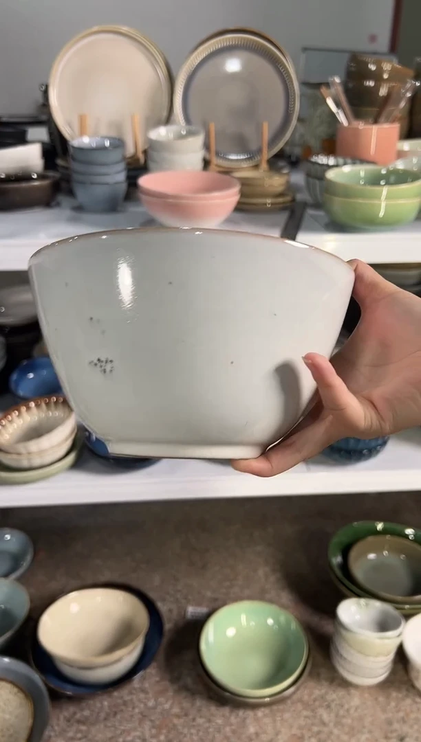 陶瓷外贸尾货瑕疵满20包邮特价孤品清仓X 汤碗