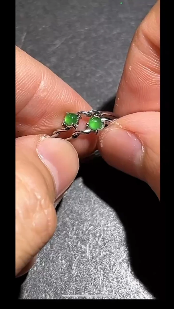 翡翠戒指未镶嵌pz701-71多样性发货发其一
