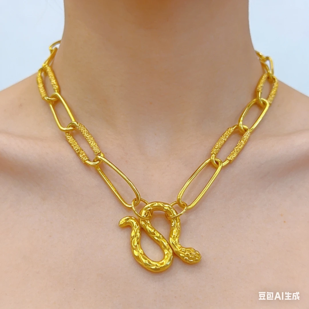 铜合金项链 KS2018Nurluk 蛇项链新款mks里外一色项链欧美时尚