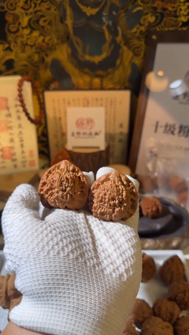 文玩核桃把件大**鹅全品官帽