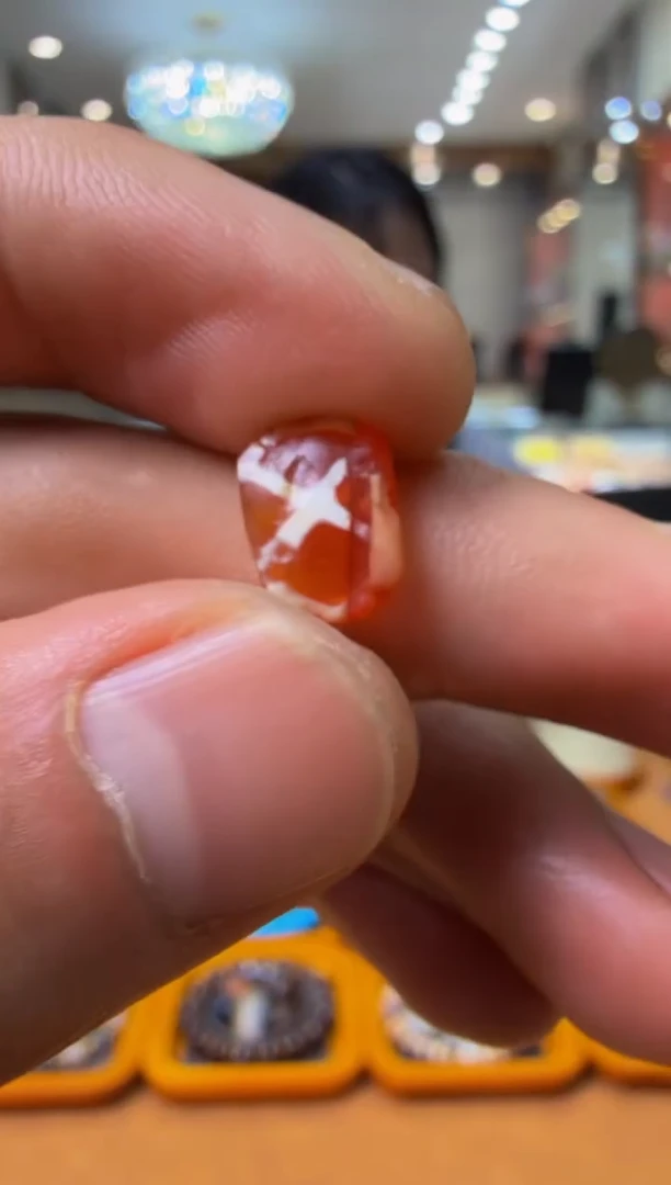 未镶嵌玛瑙/玉髓珠宝奇石红玉髓单珠