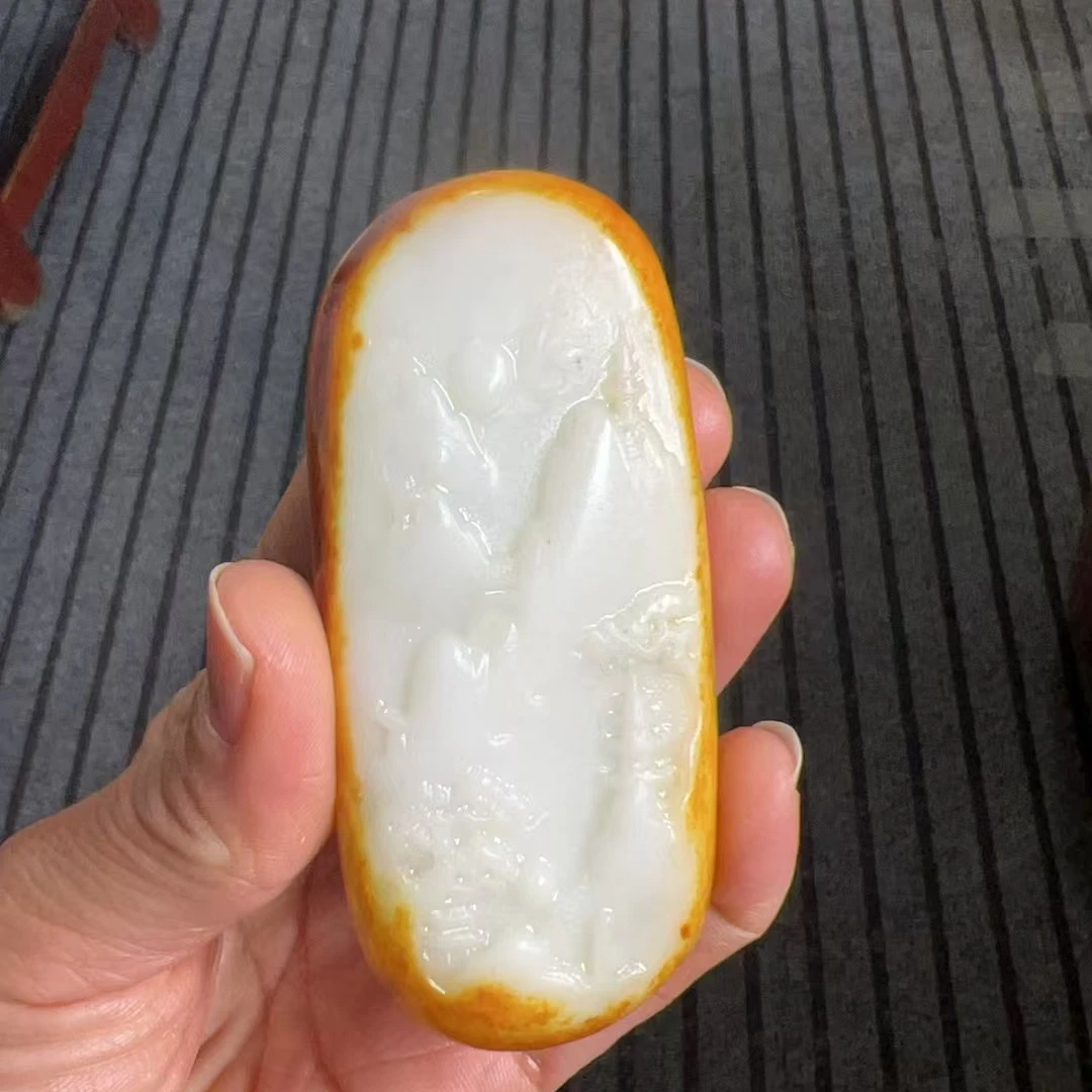 新疆和田玉山水意境把件