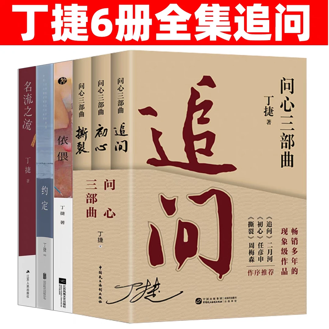 正版 丁捷官场反腐纪实文集 全6册 追问初心撕裂依偎约定名流之流