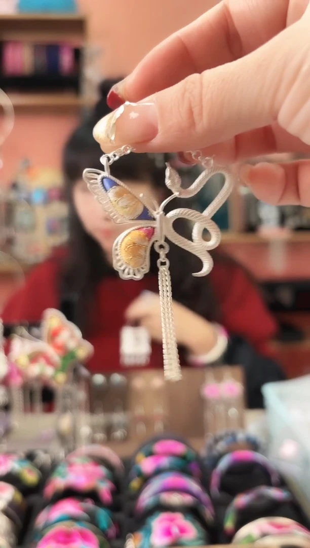 织绣艺枝独绣手工饰品244