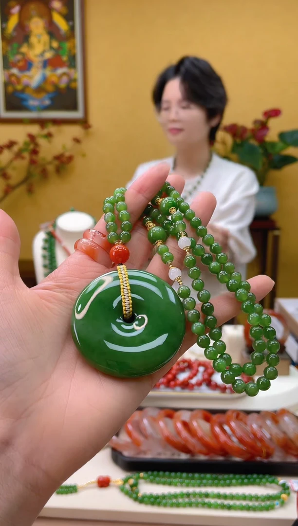 【闪购商品】和田玉颈饰18K金镶嵌26@@LL50223022