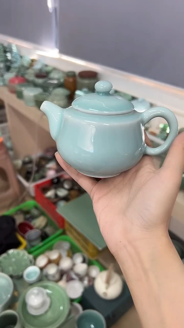 龙泉云间青瓷小米茶器