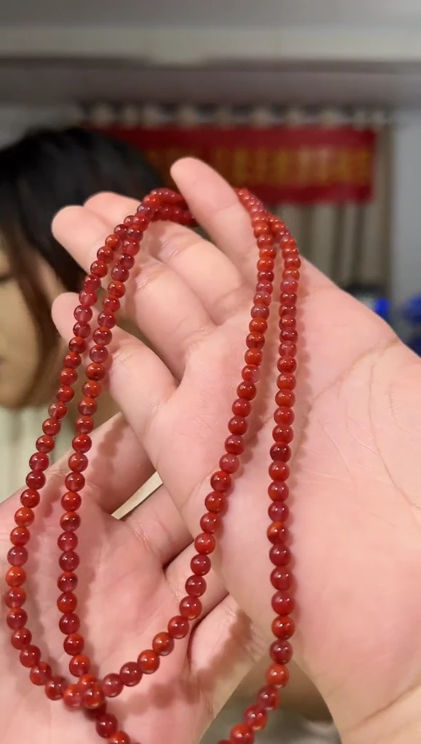 【闪购商品】南红玛瑙手串未镶嵌4.5mm南红手串4圈
