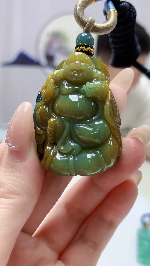 定制翡翠未镶嵌4917jw-毛货挂件160