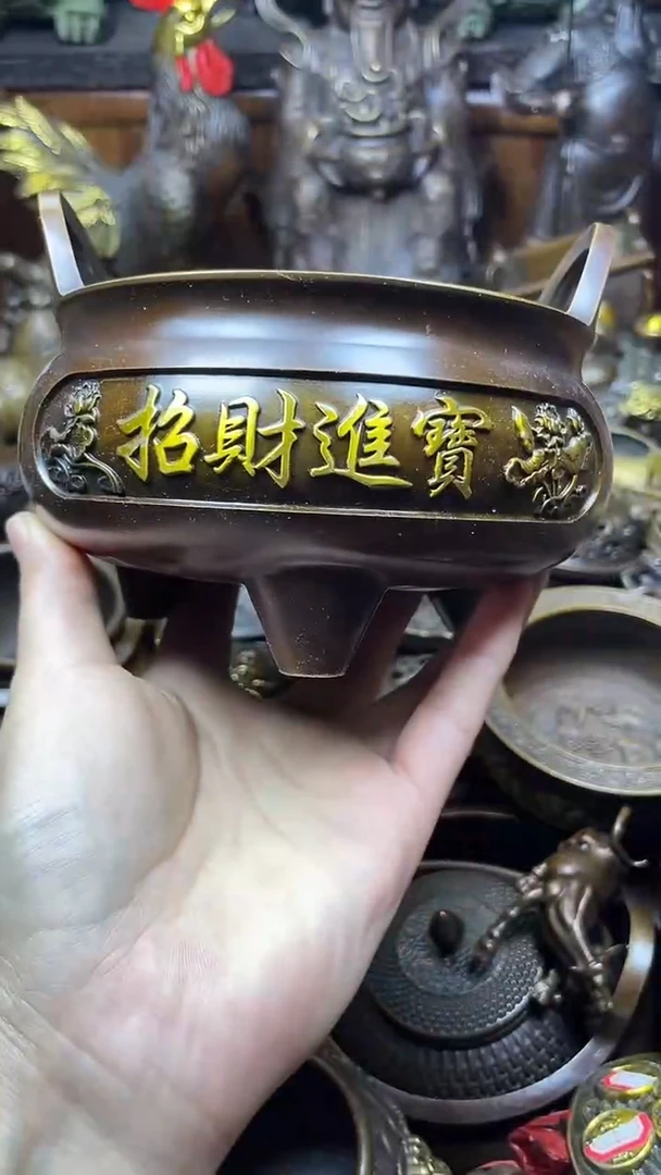 闪购链接，点击下单，有运费险，铜摆件