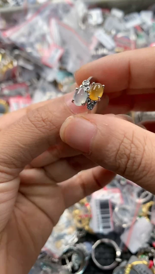 银S925镶嵌戒指翡翠888                  2