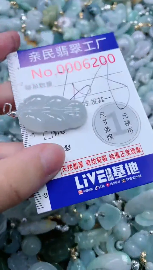 翡翠未镶嵌吊坠(不含链)6200