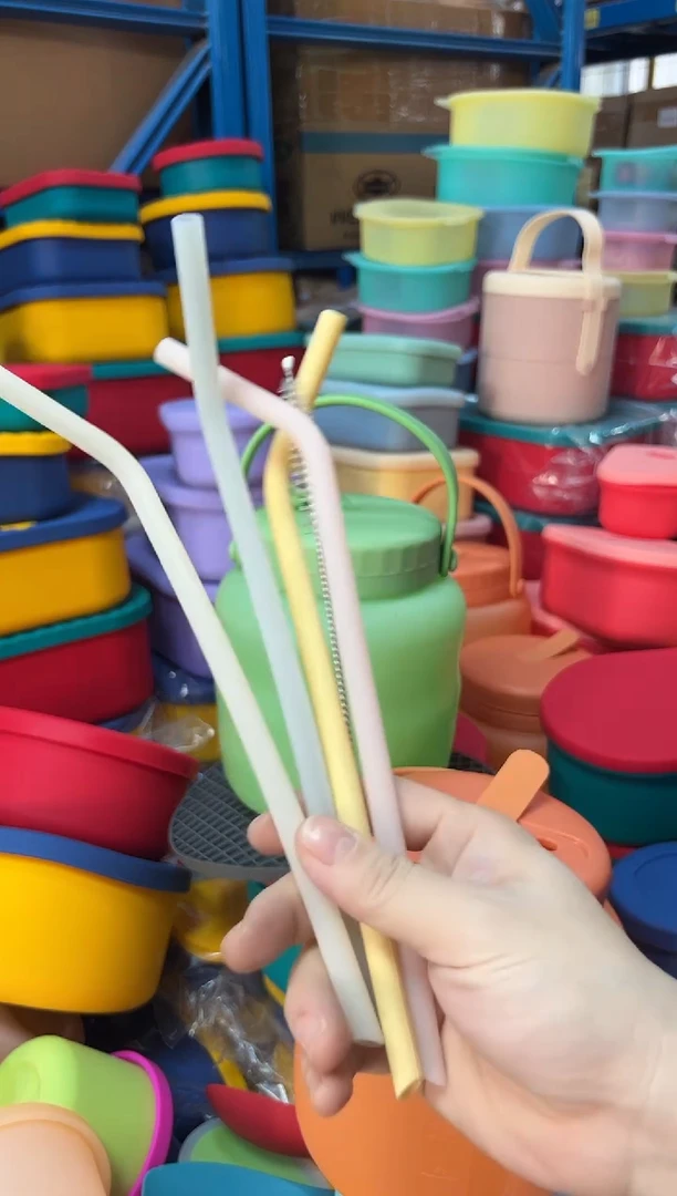 硅胶颜色随机发4根 吸管 可修剪长度