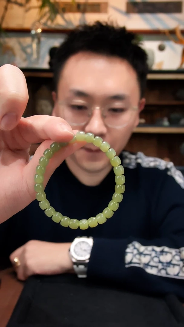 未镶嵌手串和田玉和田玉老型手串ZD