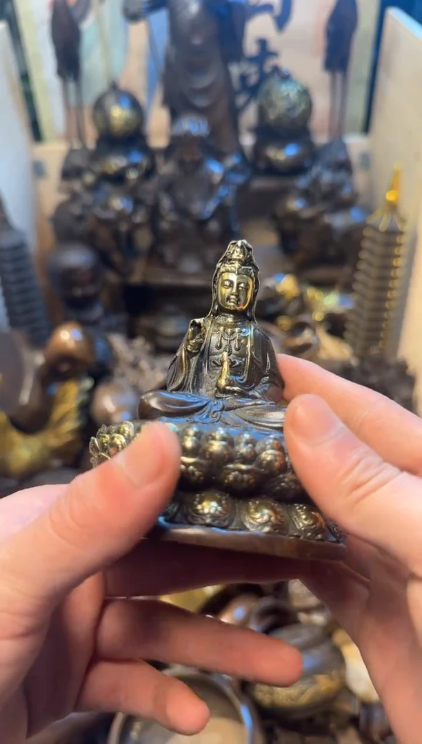 买铜就来旺铜杂货铺！（观音像）