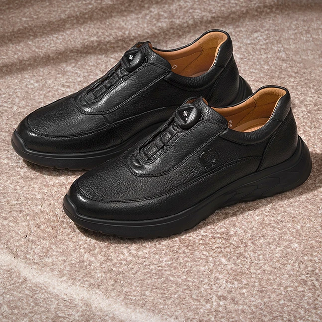 头层皮男鞋休闲板鞋乐福鞋真皮爸爸鞋豆豆鞋正装皮鞋真皮面包潮鞋